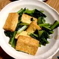 しょこら＊＊'s cooksnap of when they made 小松菜と厚揚げのピリ辛炒め.
