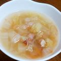 ケンチャナヨ～'s cooksnap of when they made 朝食に！白菜とベーコンのあっさりスープ.