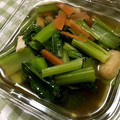 クック74FE3J☆'s cooksnap of when they made 冷めても美味しい！小松菜と油揚げの煮浸し.