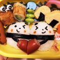 みぃちゃん175's cooksnap of when they made パンダちゃんおにぎりのバレンタイン弁当.