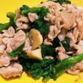 67luna's cooksnap of when they made 菜の花と豚肉のオイスター炒め♪.