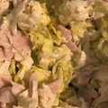 MULA's cooksnap of when they made ✿白菜と❀魚肉ソーセージの✿カレマヨ和え.