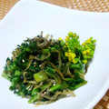クックI7I5L1☆'s cooksnap of when they made ♡大根の葉&ちりめんの和風炒め♡.