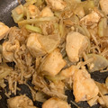 traum1's cooksnap of when they made 簡単★鶏むね肉えのき大根のオイマヨ炒め.