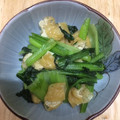 田舎暮らしのおばさん's cooksnap of when they made 麺つゆで小松菜と油揚げの旨炒め♪.