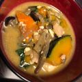 OhMikiy's cooksnap of when they made 簡単★かぼちゃと根菜の味噌汁.