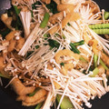 クックP7P5QW☆'s cooksnap of when they made 小松菜と油あげの炒め煮.