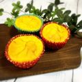 monchan♪♪'s cooksnap of when they made ふわっふわ〜♪濃厚かぼちゃのカップケーキ.