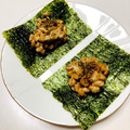 azbjbn's cooksnap of when they made 海苔と納豆のみ！超お手軽おつまみ.