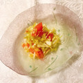 yesmama's cooksnap of when they made キャベツと炙りうす揚げ・トマトの酢の物♪.