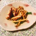 yesmama's cooksnap of when they made 大根の皮で♪チンジャオロース.