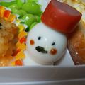 H＆w's cooksnap of when they made 簡単！お弁当おかず うずら卵で雪だるま♡.