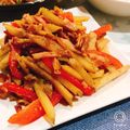 mirising's cooksnap of when they made パプリカとじゃがいものオイスター炒め.