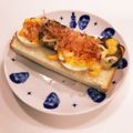 ❁Abake❁'s cooksnap of when they made 炒め茄子×茹で卵のお好み風トースト.