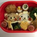 颯真叶真's cooksnap of when they made ひな祭り　キャラ弁＊リラックマのお雛様.