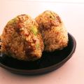 まりまりらむね's cooksnap of when they made 我が家のおむすび⑨アボカドおかか醤油♪.