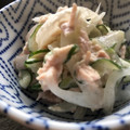 Tammychan's cooksnap of when they made 新玉ねぎときゅうりのツナマヨ和え *☻*.