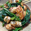 suisuimoco's cooksnap of when they made 牡蠣とほうれん草の炒め物.