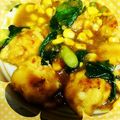 ヨッシーさん。's cooksnap of when they made モチモチおからだんごのカレー炒め.