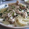 じんとっと's cooksnap of when they made 簡単♪きのこの豆乳スープパスタ.
