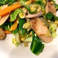 シュウ72's cooksnap of when they made キャベツと魚肉ソーセージの卵炒め.