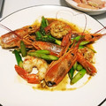 ﾀｲﾄﾘｽﾄ's cooksnap of when they made ワインに♡アスパラと海老の簡単バター炒め.