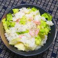 nosso's cooksnap of when they made シャキシャキ♪レタスの混ぜご飯♡.