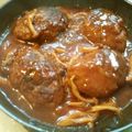 ねこはがき's cooksnap of when they made 卵不使用☆失敗なし☆肉汁煮込みハンバーグ.
