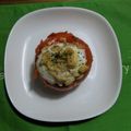 クッカーまさおちゃん's cooksnap of when they made トマトの温泉卵チーズ焼き.