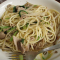 BMWR's cooksnap of when they made 豚ゴボウと水菜のｼｬｷｼｬｷ和風パスタ☆.