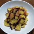 nyaoko♪'s cooksnap of when they made レンジで薩摩芋とリンゴとレーズンの重ね煮.