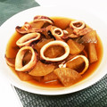 皿洗いパパ's cooksnap of when they made 大根といかの煮物.