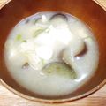 ゆき５'s cooksnap of when they made 簡単☆長芋とナスの味噌汁.