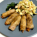 つぶらなシジミ's cooksnap of when they made もも切落しで柔らかお肉☆簡単何でも豚巻き.