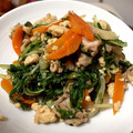 よしぽんず's cooksnap of when they made 水菜と豚こま肉のさっと炒め.