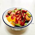 ねっちゃんっ's cooksnap of when they made アスパラとウインナーと目玉焼き丼♪.