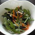亜久里's cooksnap of when they made 春菊のごまポンサラダ.