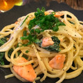 Yuna＊Mokha's cooksnap of when they made 鮭とほうれん草の和風醤油クリームパスタ♡.