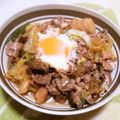 えれぼん's cooksnap of when they made 牛肉と白菜と麩のすき煮.