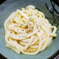 ＊なぁ＊'s cooksnap of when they made カルボナーラ風釜玉うどん.