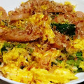 クック64OY6U☆'s cooksnap of when they made 菜の花とお魚ソーセージの卵炒め.