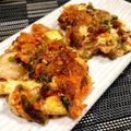 もりはん's cooksnap of when they made キムチ納豆チーズのおつまみ焼き♪.