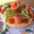かすかベイダー4号's cooksnap of when they made ひなまつりに＊華やかごはんケーキ.