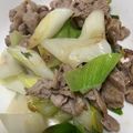 2tellama's cooksnap of when they made 岩津ねぎと豚肉の塩炒め.