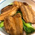 気まぐれご飯を作る人's cooksnap of when they made ラーメンに！やわらかい厚切り豚バラ肉.