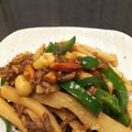 ＭＩＬＵ's cooksnap of when they made ナッツ香る！ひき肉でチンジャオロースー風.