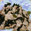 ＊リンちょ＊'s cooksnap of when they made 豚肉とわかめのさっぱり炒め.