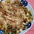 Pappyko's cooksnap of when they made 簡単☆ふんわり納豆と野菜の薄焼お好み焼き.