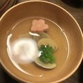 isiho's cooksnap of when they made はまぐりと花麩のお吸い物❀昆布出汁で.