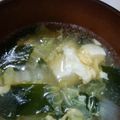 はらピーナッツ's cooksnap of when they made 簡単♪白菜たっぷり♪中華風卵スープ.
